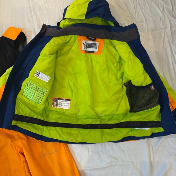 Spyder Boys’ Ski Jacket & Bib Snow Pants Set – Size 6/7 - Picture 2 of 10